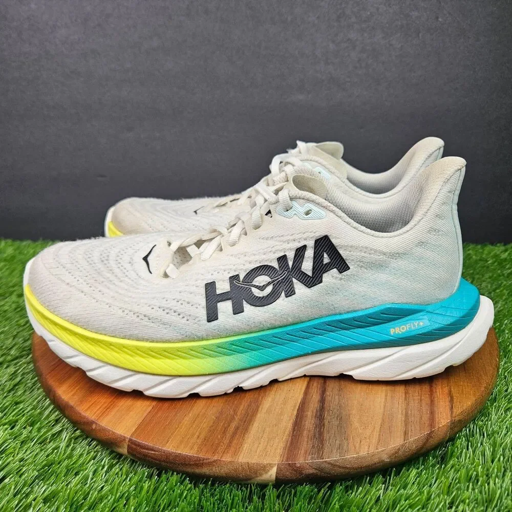 Hoka One One Mach 5 Shoes Womens Size 8.5 B White Running Sneakers 1127894 WBGL - Picture 5 of 14
